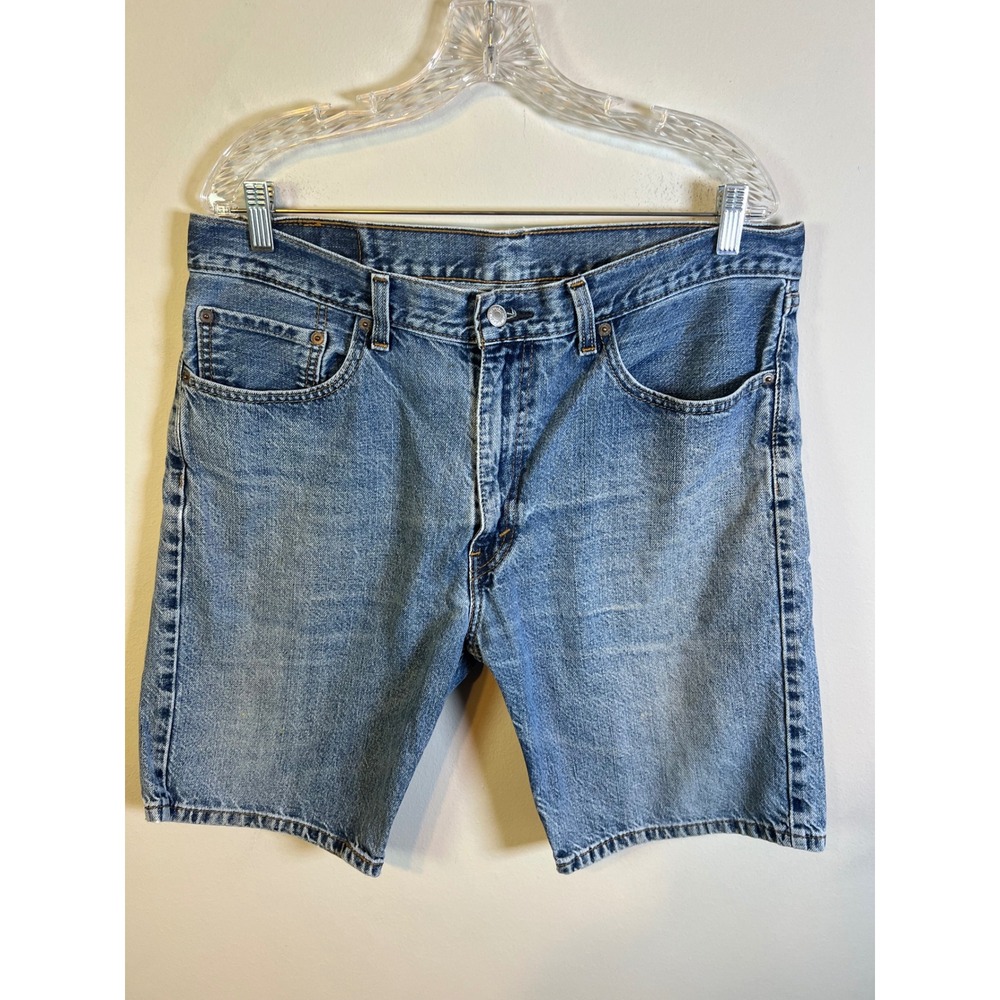 Levi's Mens Denim Shorts‎ 505 Regular Fit Medium Wash Blue 36